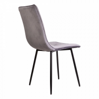 Стул AksHome MIRA (Мира) светло-серый велюр/черный купить в Минске Стул AksHome MIRA (Мира) светло-серый велюр/черный купить в Минске